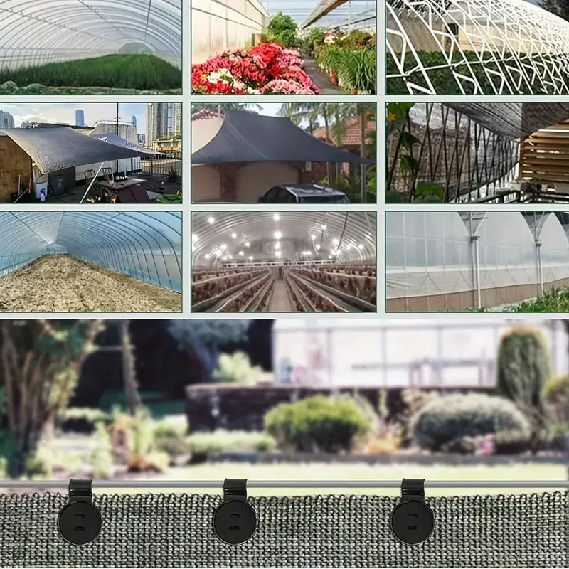 50PCS sunshade mesh fixed clip sunscreen gardening clip film clip
