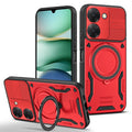 Solid Armor Shockproof Magnetic Case For Xiaomi Redmi 15C 15 A5 14C Note 14S 14 13 Pro Plus 5G Car Holder Ring Stent Phone Cover