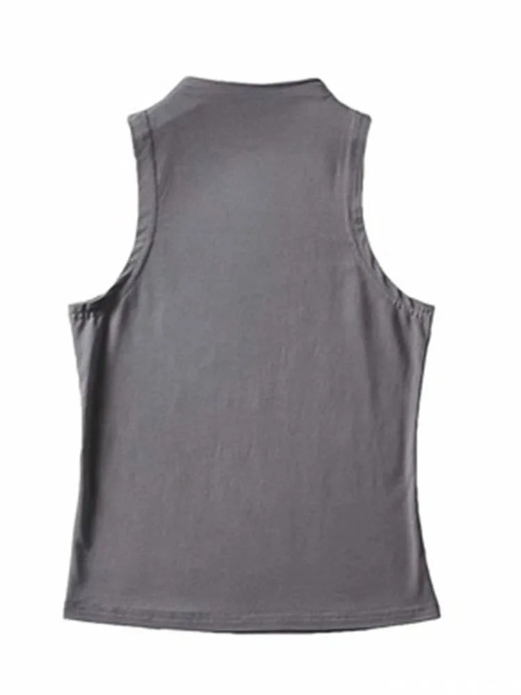 Summer NEW Arrival Women Solid Color Causal Sexy Croped-Top Sleeveless Tank Streetwear