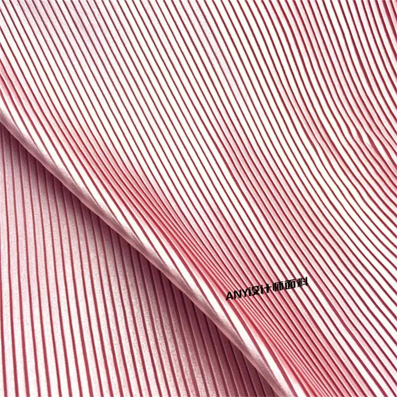 Organ Pleated Fabric Per Meter for Needlework Clothes Skirt Costume Dress Diy Sewing Designer Cloth Soft Comfortable Plain Black
