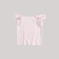New Sweet Pink Cotton Crimping Short Sleeve Tees Women Summer Casual Simple Square Collar Crop Tops Vintage Basic Y2K T-shirts