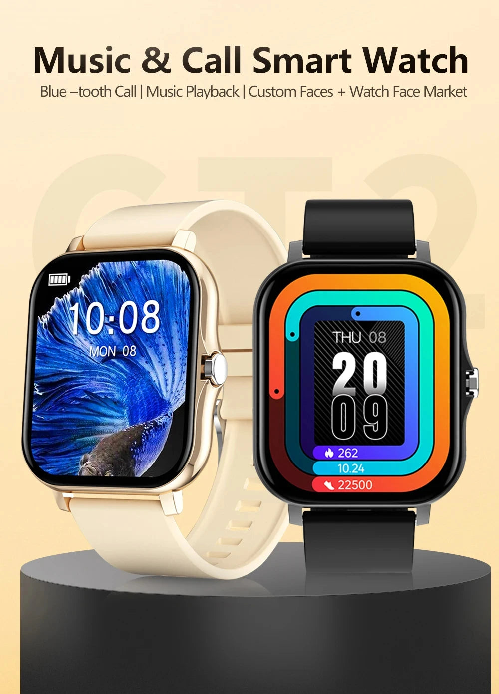 KESHUYOU New Smart Watch Bluetooth Call Answer Text Alerts Heart Rate Monitoring Smartwatch Men Women Holiday Gift