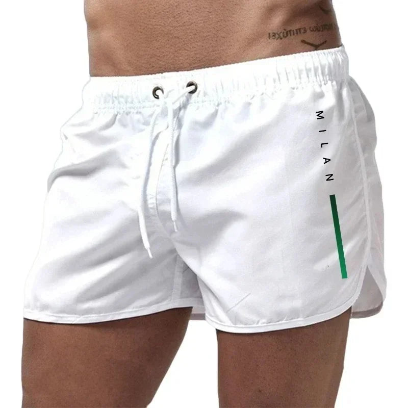 New Summer Men's Swimwear Breathable Board Shorts Male Surfing Swimsuit Fitness Training Shorts Casual Printed Beach Short Pants