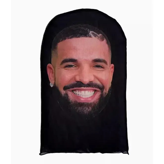 NEW 3D CR7 Messi Seamless Mask Funny Face Printed Head Scarf Famous Person Ice Silk Sunscreen Head Mask Halloween Cosplay