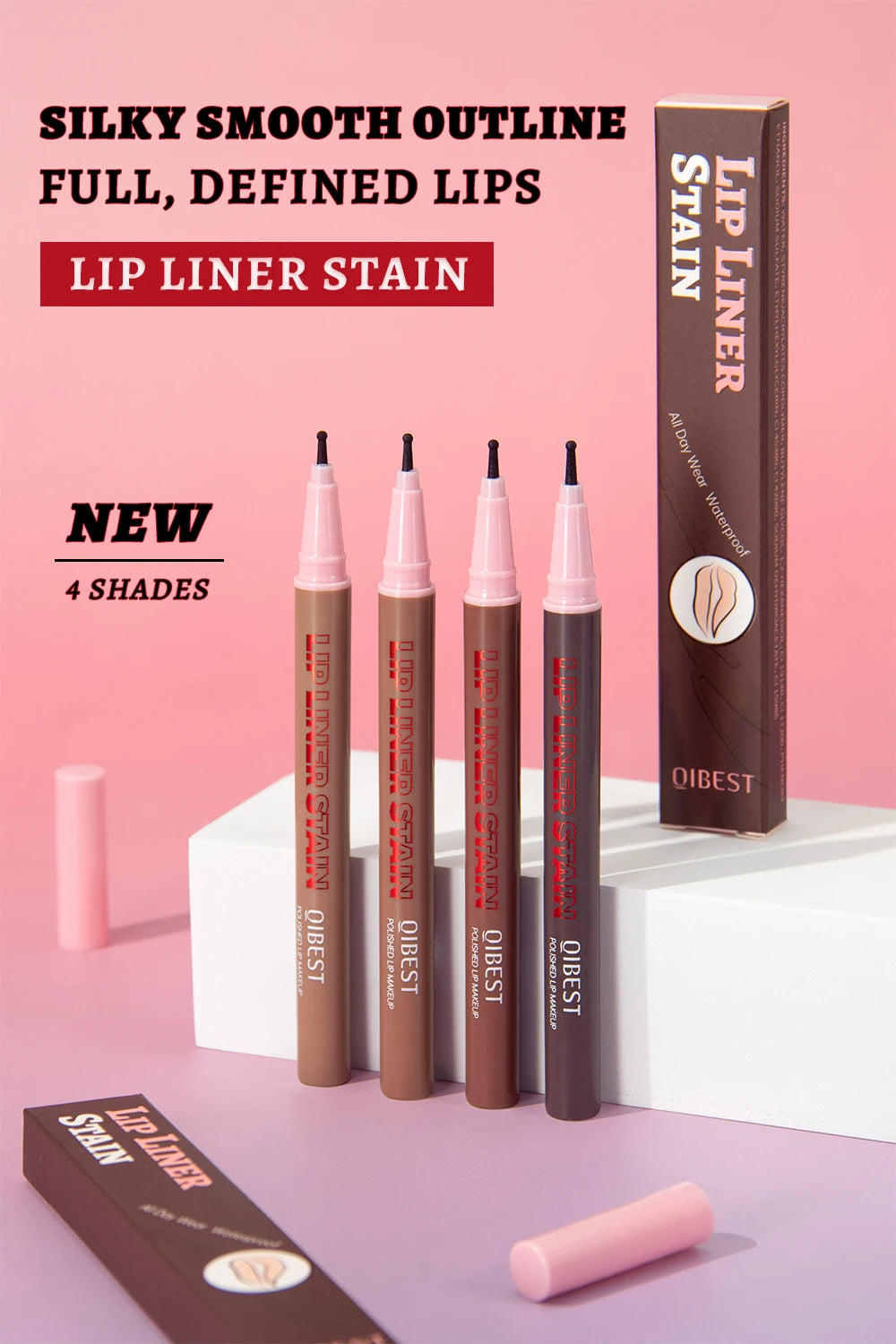 Matte Liquid Lip Liner Pen Sponge Tip Dyeing Lip Gloss Waterproof Long Lasting Lipstick Pencil Sexy Lips Contour Makeup Cosmetic