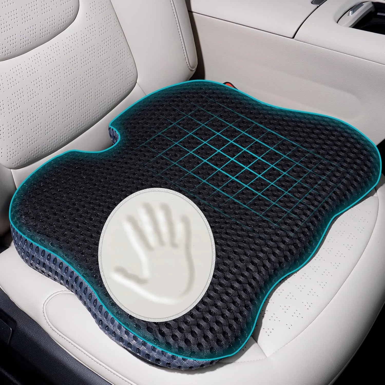 Car Seat Office Chair Back Lumbar Support Car Waist Rest Rebound Memory Foam Cushion Pad Back Lumbar Cushion for Car Driver