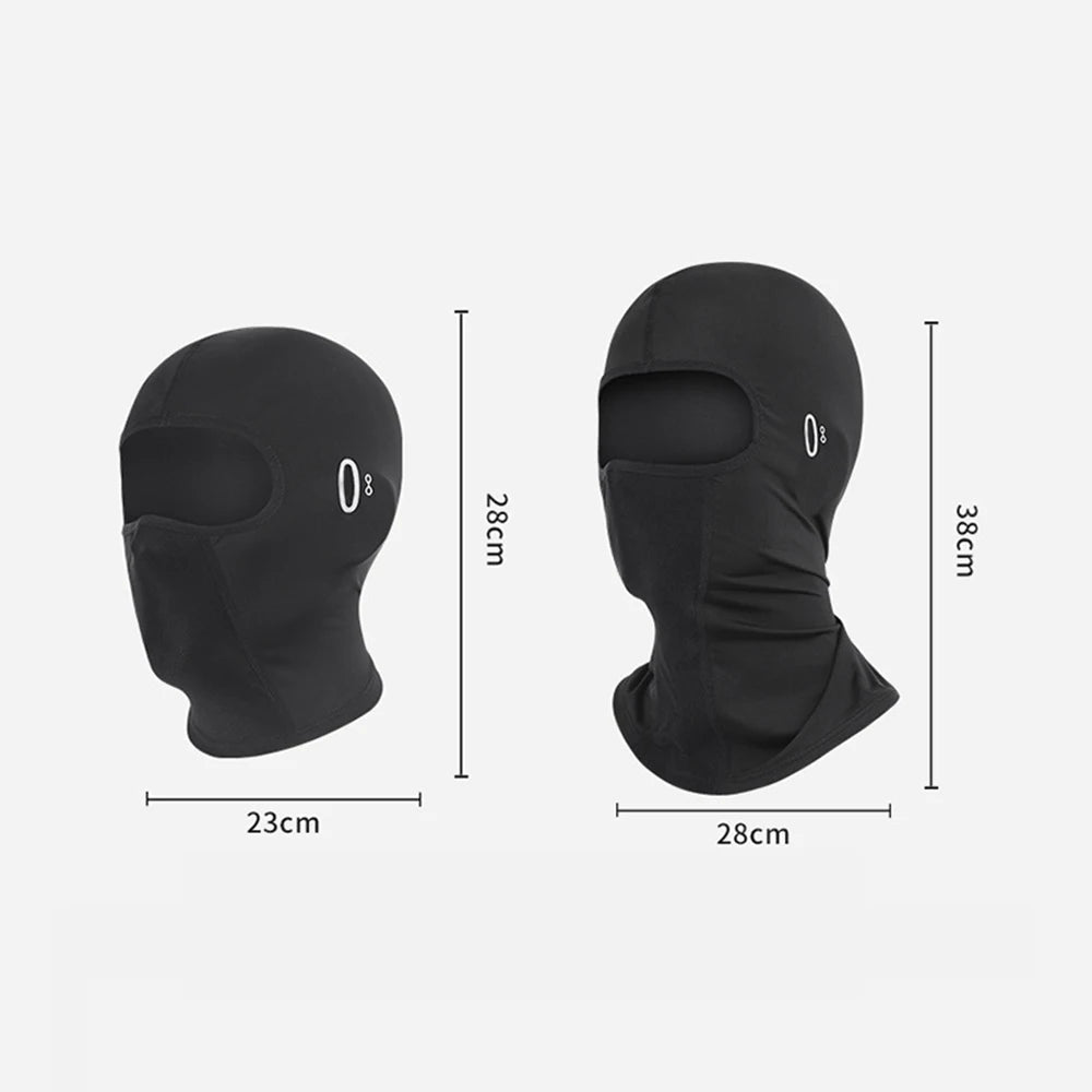 UV Protection Full Face Mask Hiking Ice Silk Sun Hat Men Women Balaclava Sunglasses Holes Scarf Cooling Cycling Face Cover Beach