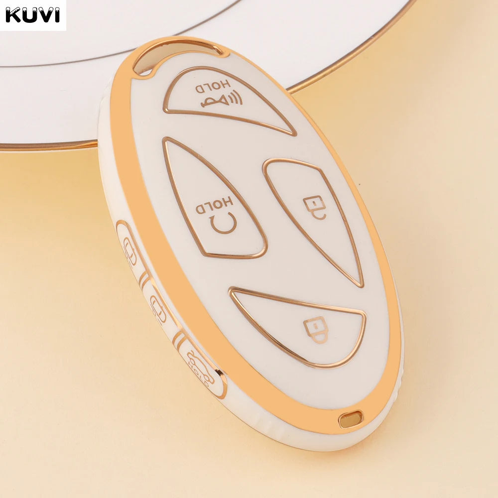 Fashion TPU 5 7 Buttons Car Key Case Cover Shell For Xiandai IONIQ 6 New Grand Prix GN7 Kona Protector Fob Bag Accessories
