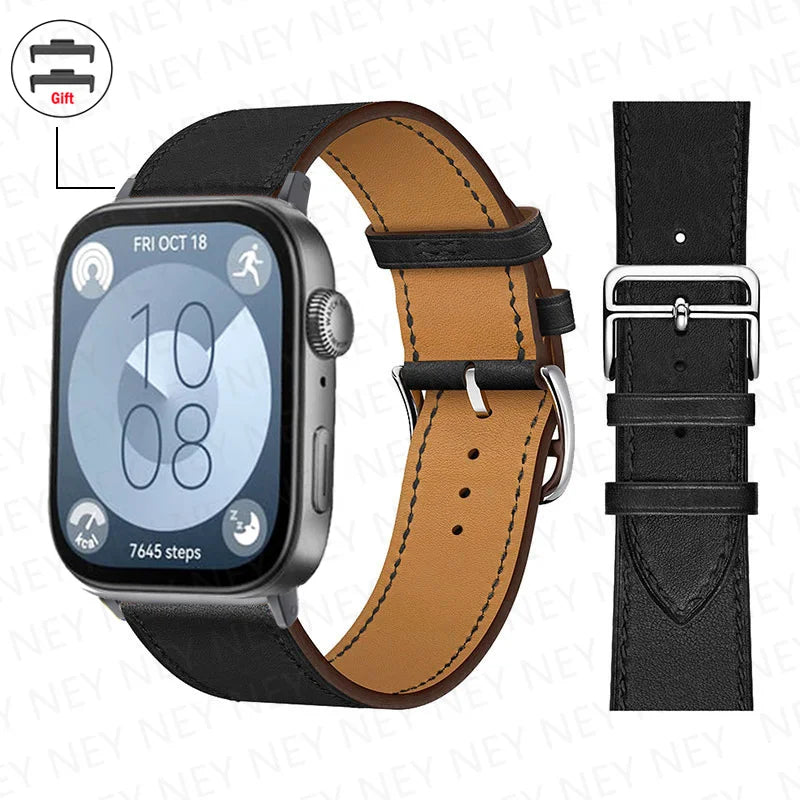 Leather Bracelet For Huawei Watch Fit 3 Strap Smart watch Replacement Sport Wristband retro Band Huawei Fit 2 fit3/2 Accessories