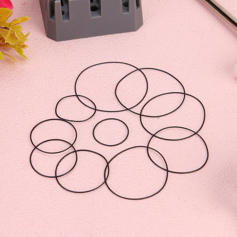 200pcs Waterproof 0.5mm/0.6mm/0.7mm O-Ring Watch Back Seal Cover Mini Rubber Washer O-Ring Watch Gaskets Watch Repair Tools