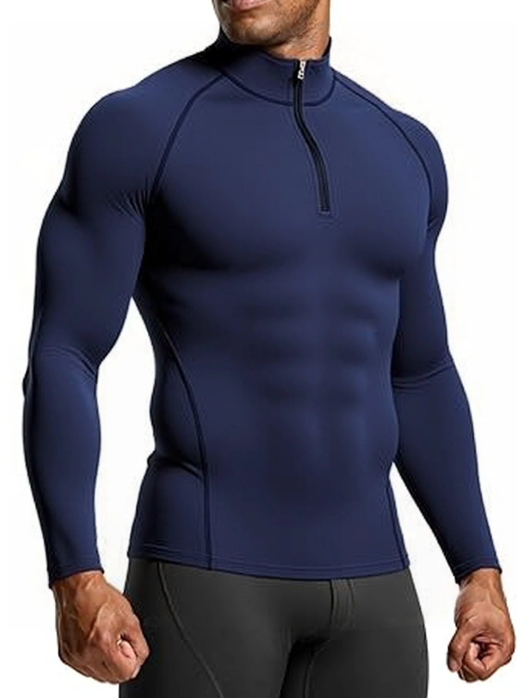 Men's Outdoor Sports Compression Training  Fitness Long Sleeve T-shirt Breathable Sweatshirt Fitness Elastic Sports Tops