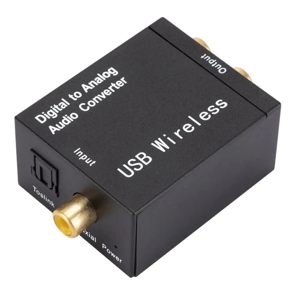 Digital to Analog Audio Converter 3.5MM Jack 2*RCA Amplifier Decoder Optical Fiber Coaxial Signal to Analog DAC Spdif Stereo