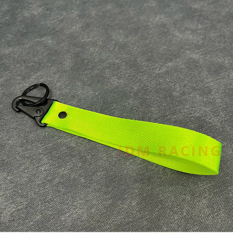 Fashion Solid Color Ribbon Keychain Lanyard Business Gift Key Chain Men Women Car Key Strap Waist Wallet KeyChains Keyrings