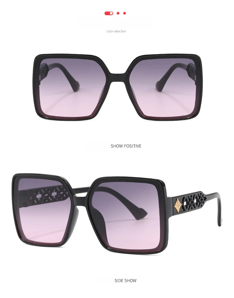 Car Sun Glasse 1/5pcs Sets Square Simple Design Sunglasses Women Large Frame Outdoor Sunshade Glasses Male Retro Eyeglasses