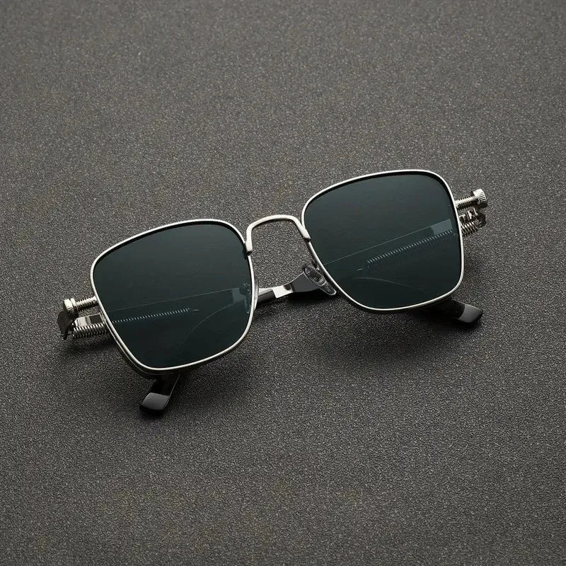 Men's Steampunk Sunglasses Personality Square Large Frame Men's Sunglasses Car sunglasses 8479