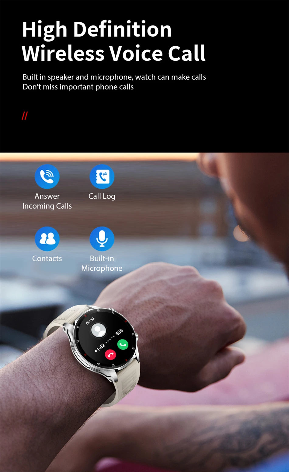 LIGE 2025 New Smart Watch Men Flashlight AI Voice Bluetooth Call 1.53" HD Sports Fitness Watches Health Monitor Smartwatch Women