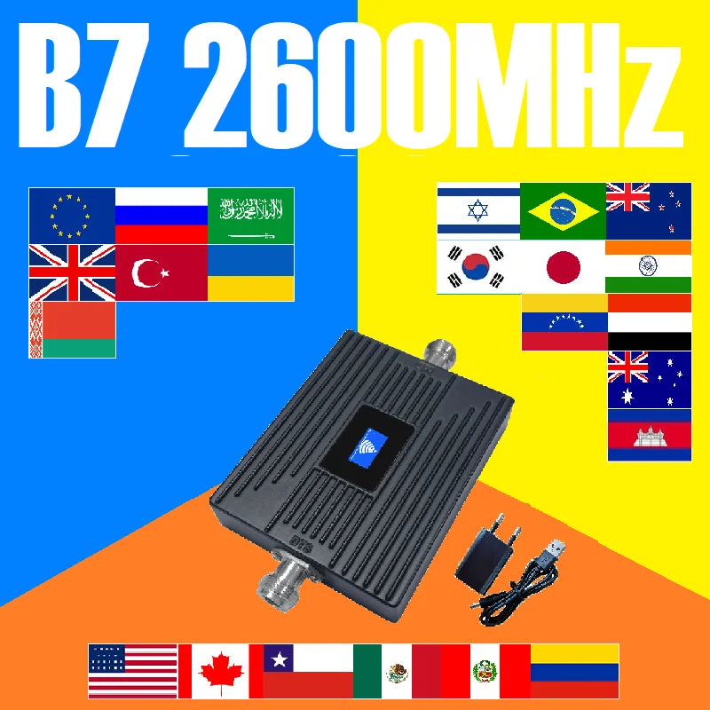 HWATEL Low Cost Band B8 B7 B58 B3 B1 850 900 1800 2100 2600 MHZ Single Band Cellular Amplifier Mobile Signal Booster Repeater