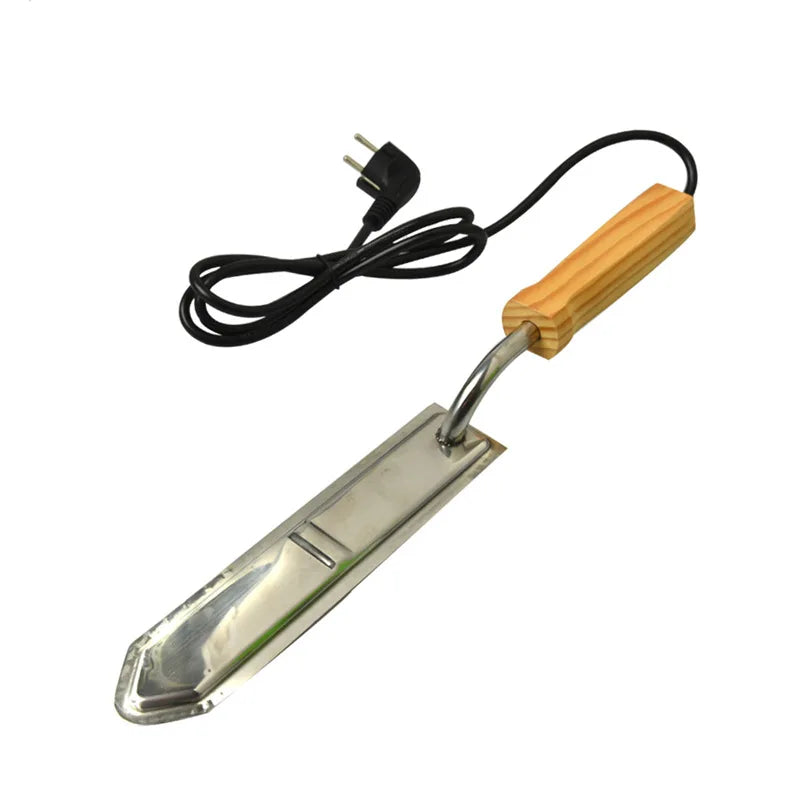 American Standard Electric Honey Knife Bee Beekeeping Equipment Cutting Heating Handle Wooden Tools Stainless Steel Scraper