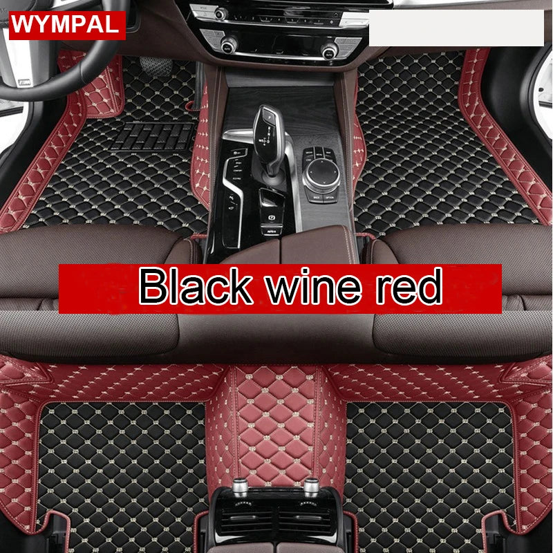 Car Mats Floor For Hyundai Kona Electric OS 2018 2019 2020 2021 2022 Anti Dirt Protective Carpets Leather Mats Car Accessoriess