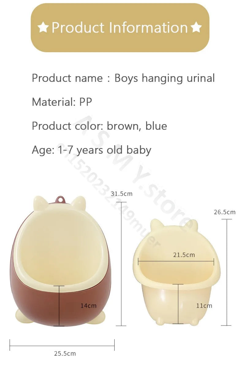 Boys urinal, standing urinal, boys children's toilet basin, unique shape toilet basin, suitable for 1-7 years old babies