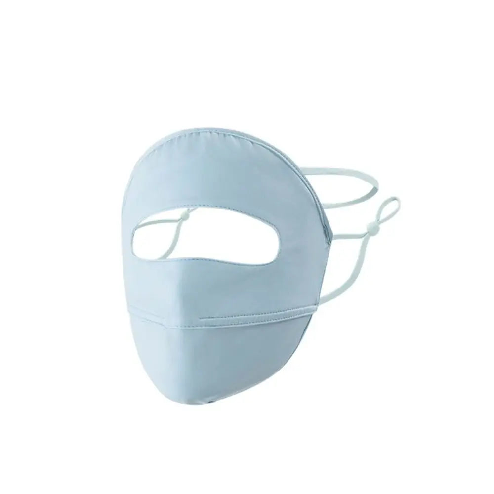 Summer Full Cover Face Mask Sunscreen Mask Ice Silk Uv Protection Breathable Face Shield Sunshade Cycling