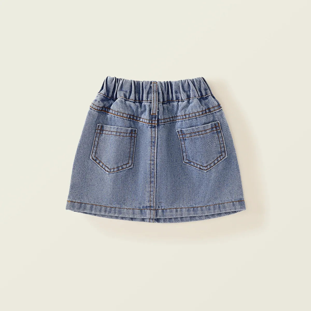 2025 Spring/Summer New Arrival Girls' Denim Pencil Skirt, Soft Washed Korean Style Baby Girl High-Waisted Skirt
