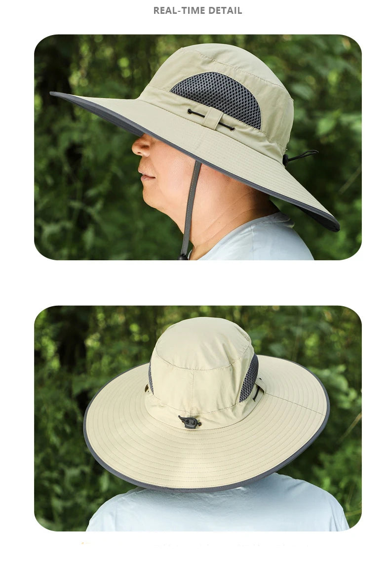 60-65cm Big Head Around The Hat Large Size Big Head Big Face Fat Large Sun Hat Male fisherman's Hat Sunscreen Cap