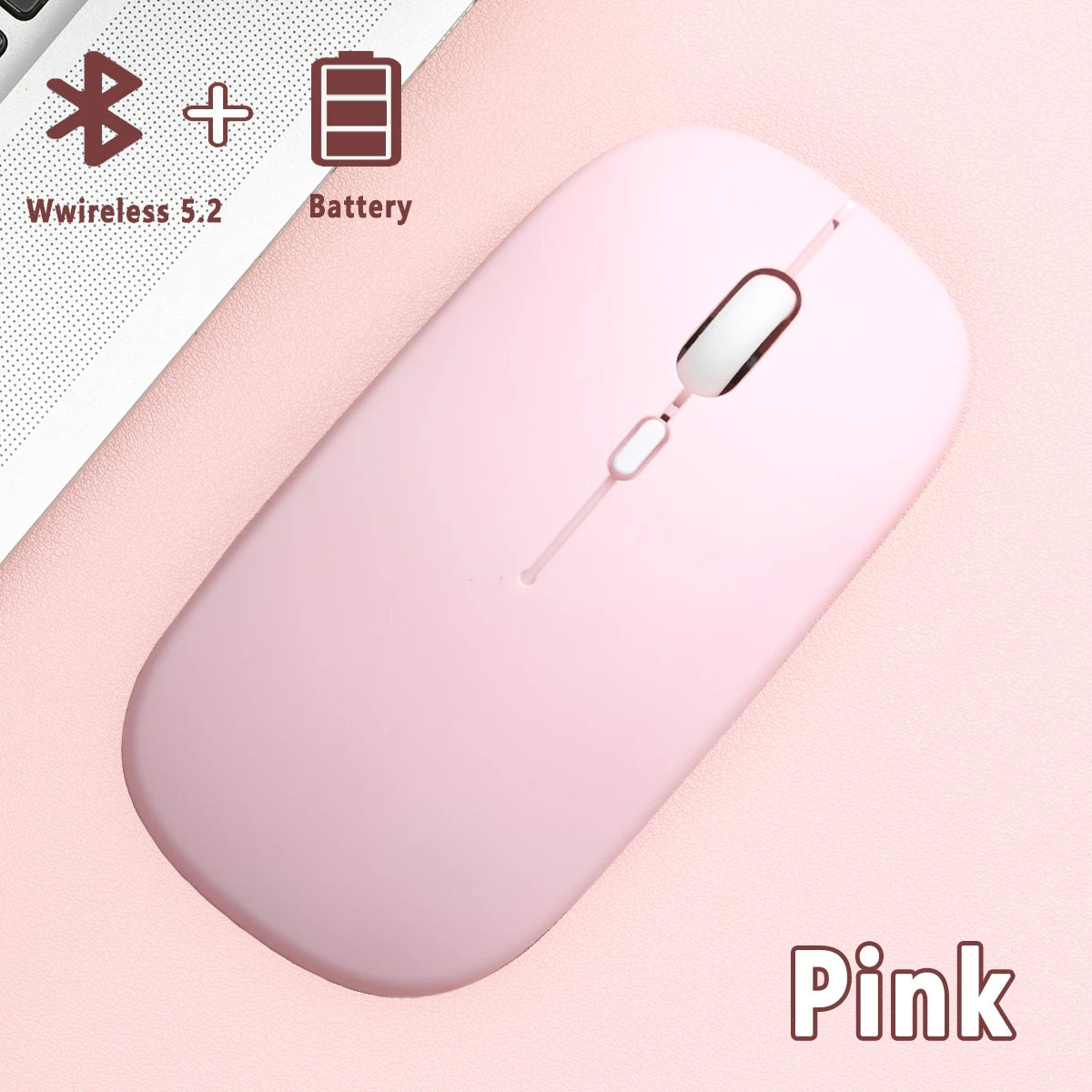 Wireless Bluetooth Mouse for Laptop Computer Bluetooth(BT 5.0) Battery Portable Mouse for Laptop MacBook Computer Tablet PC