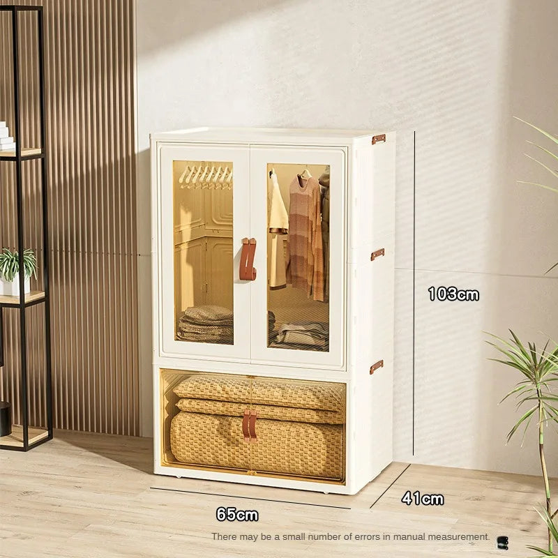Household Floor Standing Baby Toys Clothes Hanging Clothes Locker Cabinet Large capacity Living Room Children's Wardrobe