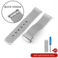 For Omega Flawless Watch Strap Replace Original Haima 3000 Milan 007 Mesh Stainless Steel Woven Men's 20mm Watchband