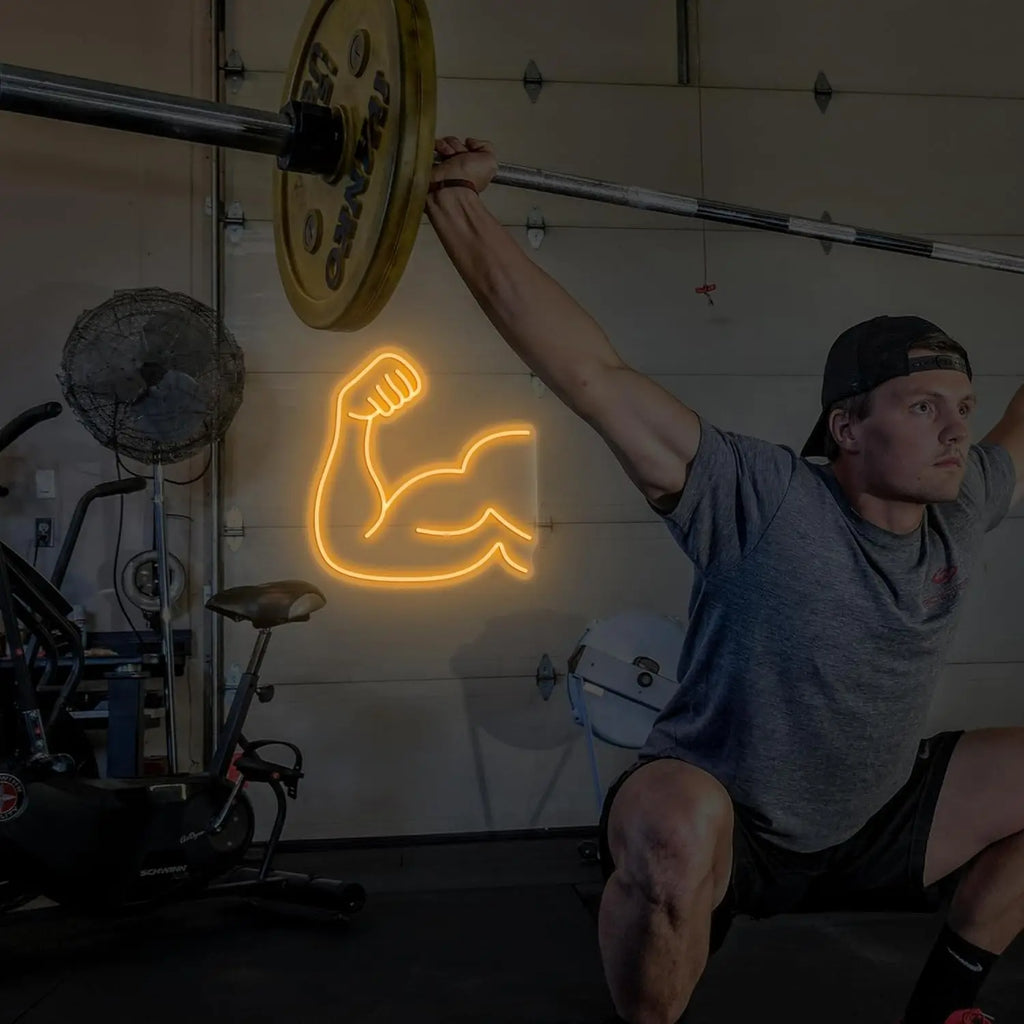 USB Dimmable Neon Sign No Pain No Gain Gym Light for Home Gym Man Cave Bar Decor Motivational LED Wall Art Fitness Gifts
