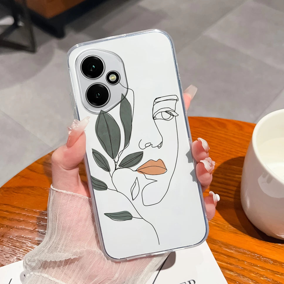 For Honor 400 Pro 5G Case Cute Astronaut Transparent TPU Soft Silicone Phone Back Cover For Honor 400Pro High Quality Funda Capa