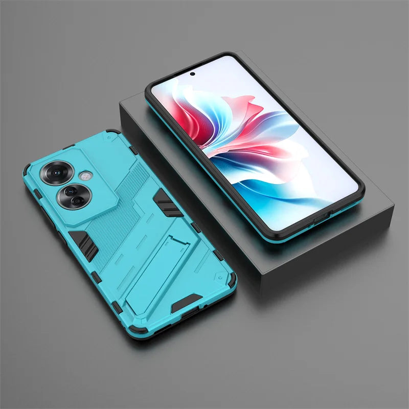 Case For Oppo Reno11 F Cover Magnetic Car Holder Stand Armor Phone Cases For Oppo Reno 11F Reno11F 5G CPH2603 Shockproof Funda