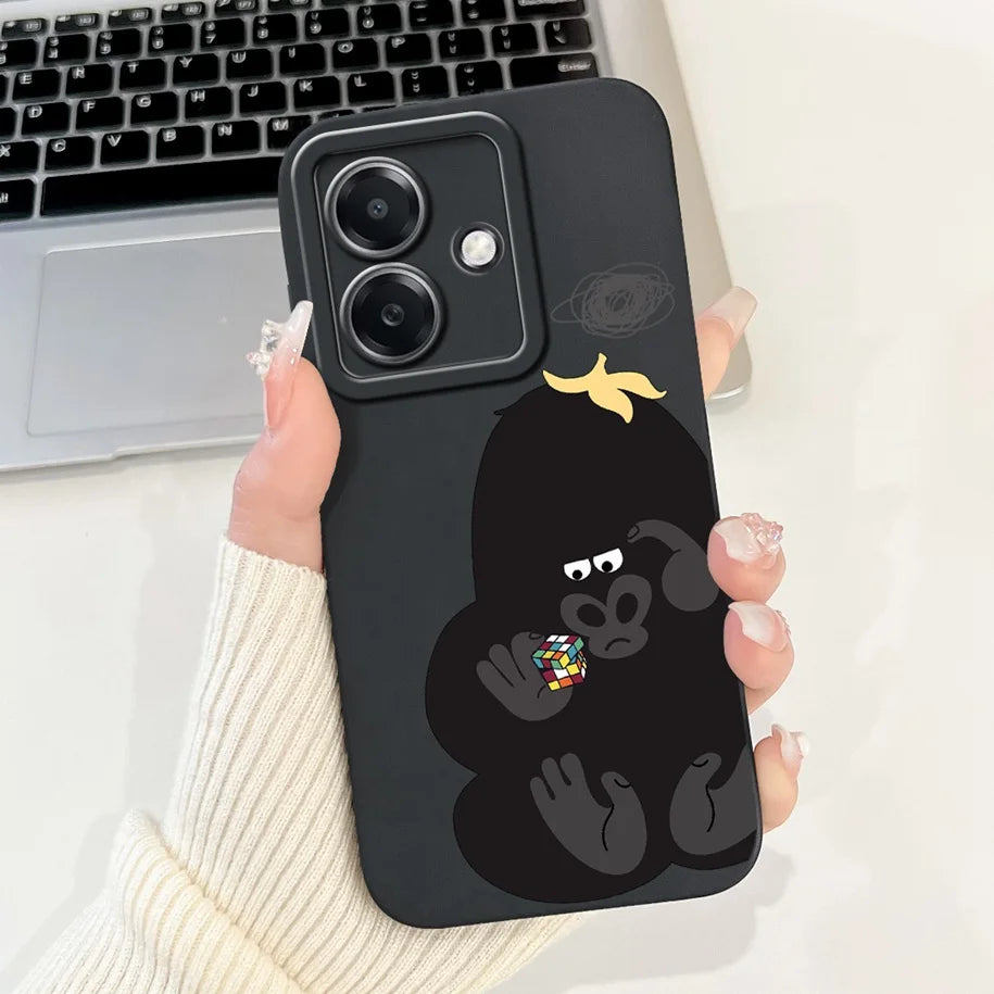 For Funda OPPO A3 A3x 4G Case 2024 Cute Panda Rabbit Soft Silicone Candy Painted Phone Covers For OPPO A40 5G OPPOA3 A 3x Bumper