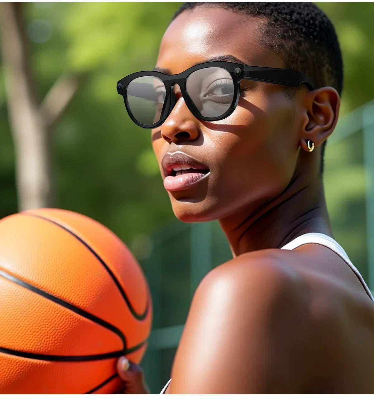 AI smart glasses for taking photos, anti shake, long-lasting battery life, Bluetooth calls, music, sports, companions, smart gla