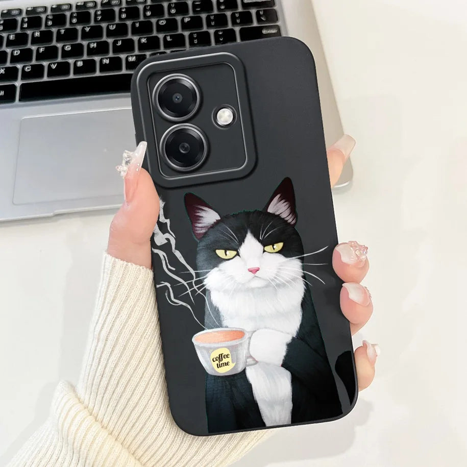 For Funda OPPO A3 A3x 4G Case 2024 Cute Panda Rabbit Soft Silicone Candy Painted Phone Covers For OPPO A40 5G OPPOA3 A 3x Bumper