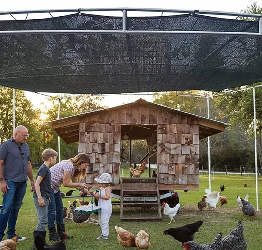 2x2m/2x4m Black Sun Shade Net Beige Shading Net UV Protection Plant Shed Outdoor Sunshade Mesh HDPE Sunscreen Fabric Sunshade