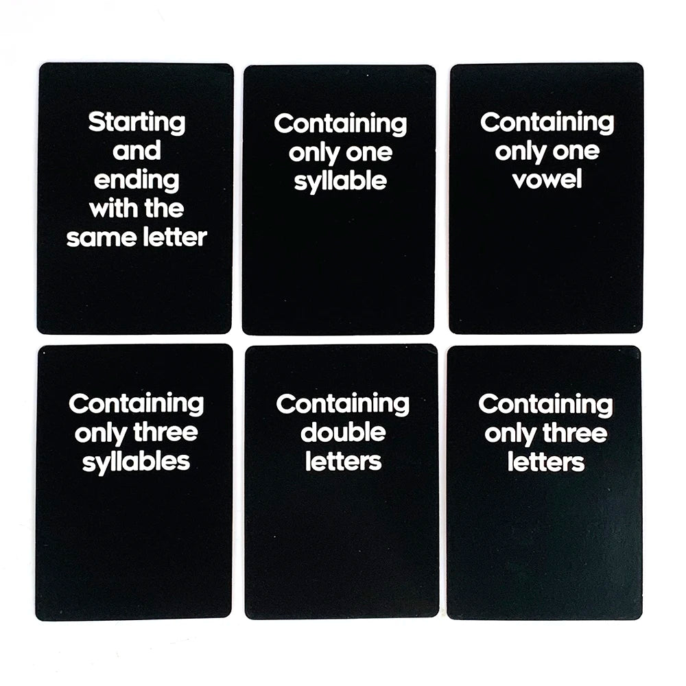 Board Game Card Game Quick Name Party Game Cards For That Tests Reaction Ability , Party Board Deck For Family and Friends