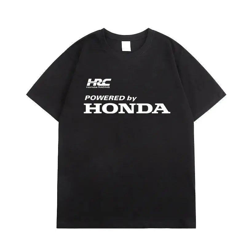 Honda Trendy Hot Items 2026 T Shirt Men Summer Cotton Tees Moto Racing Graphic T Vintage Tops Male Style Clothing Hot Sale