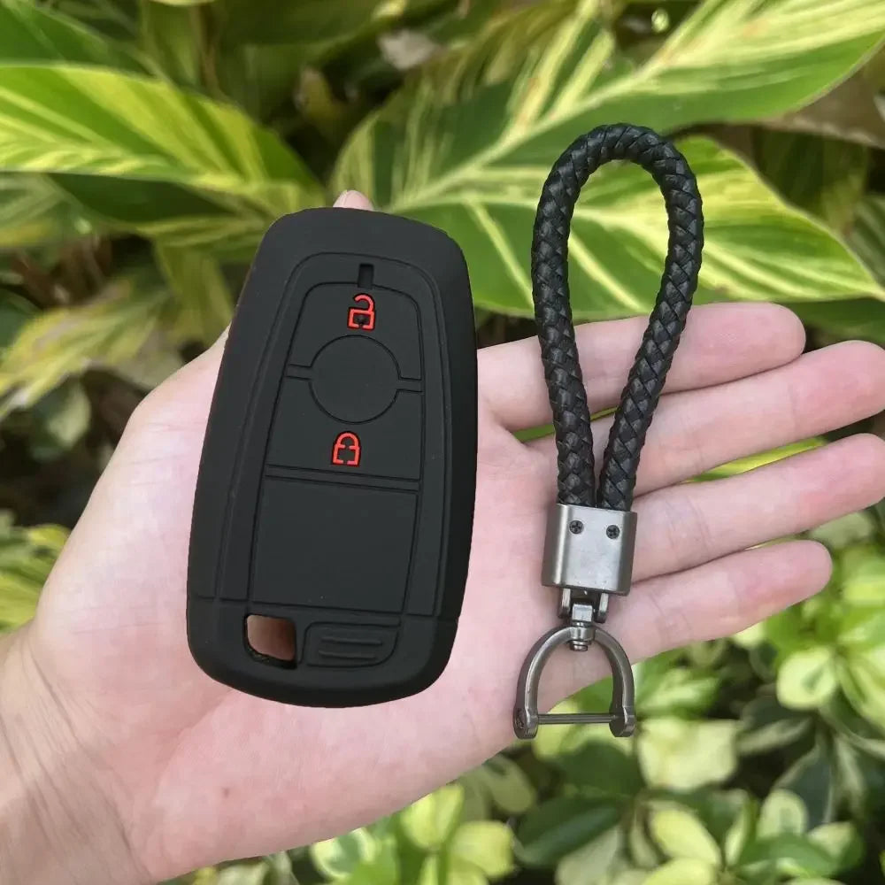 Silicone Car Key Cover Case for Ford Raptor  Ecosport Ranger F150 F250 F350 Button Remote Key