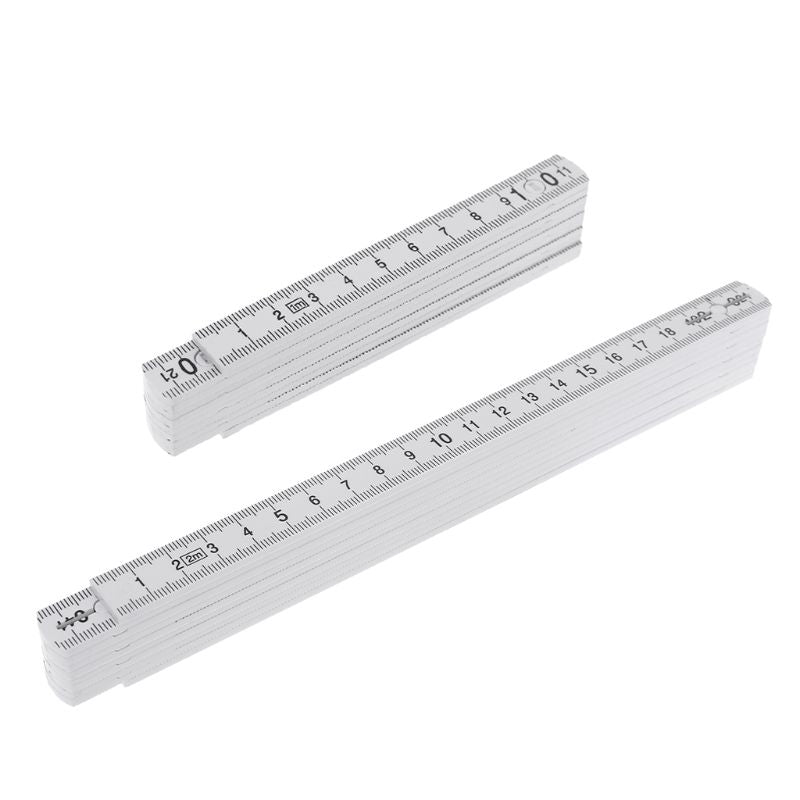 Folding Ruler Metric Measurements Lightweight Composite Construction Ruler 1M 2M for Craftsman Carpenters  EDC Tool Accessories