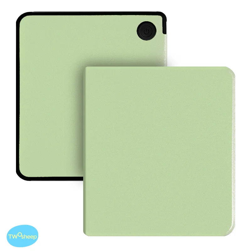 Twosheep 7-inch Case for Kobo Libra Colour and Kobo Libra2 TPU Shell Magnetic Flip Auto Sleep Wake Cover Solid Color Pattern