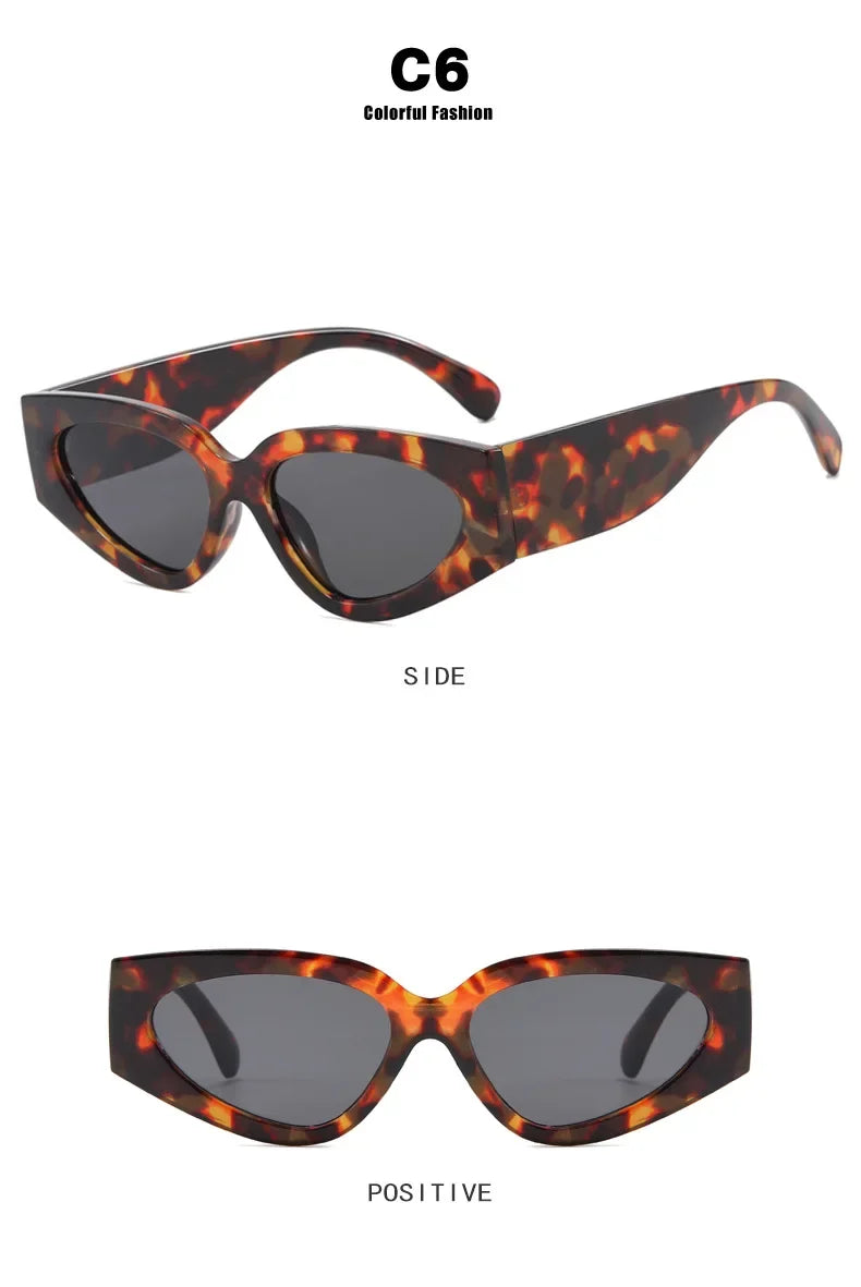 New Fashion Ladies Sunglasses Outdoor UV400 Sunscreen Eye Protection Glasses Neutral Fashion Driving Travel Essential Sunglasses