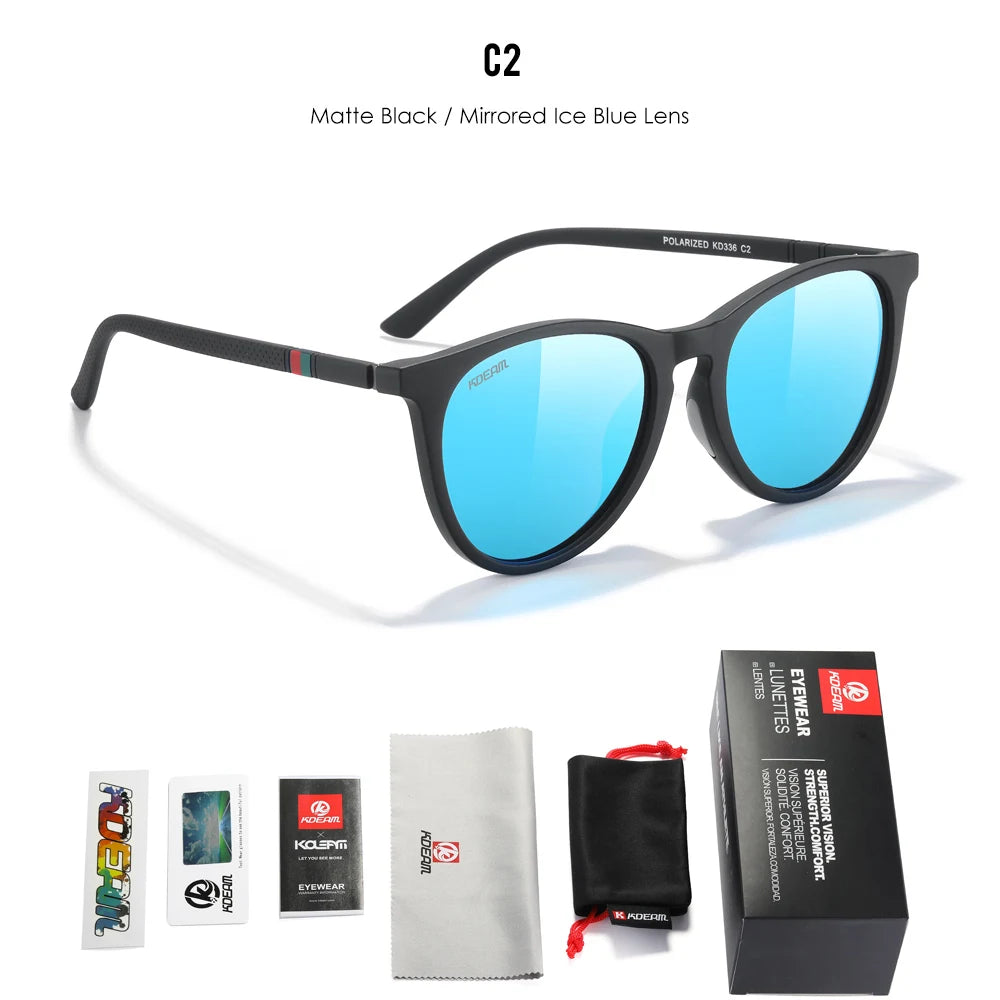 KDEAM Women's Vintage Sunglasses Polarized And Photochromic Lenses Sunscreen Sunglasses Female For Traveling Driving Hiking
