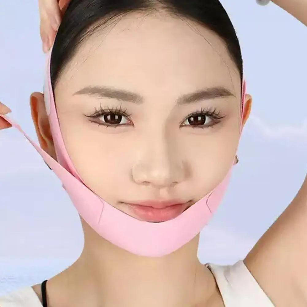 Full Face Shaping V Face Contour Lifting Facial Artifact Firm Nasolabial Folds Double Chin Improve Sleep Polyester Mask Bandage