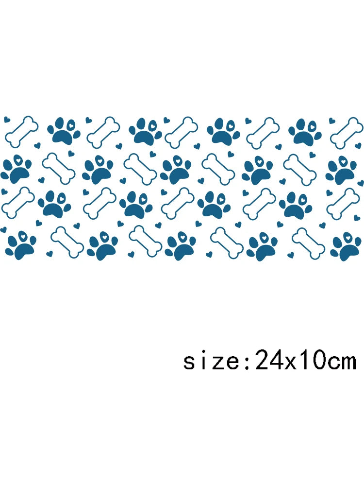 1PCS Cartoon Cute Dog Design UV Transfer Sticker For 16oz Cup Wrap Custom Label DIY Logo Self Adhesive Dog Uv Dtf Stickers