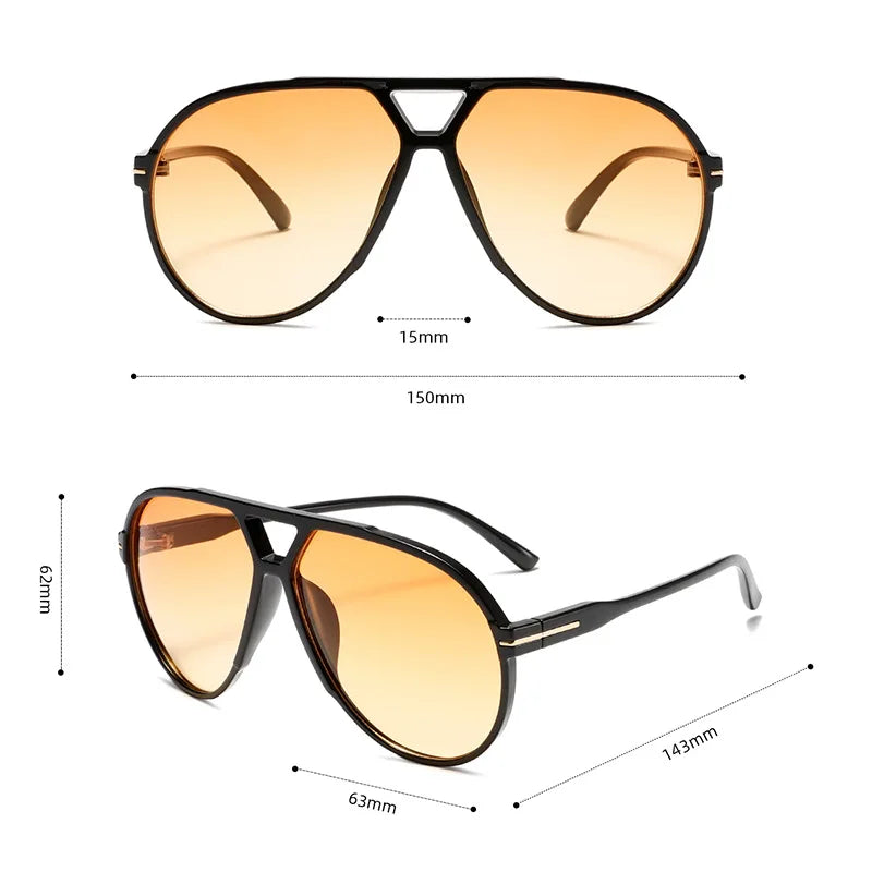 3515 Designer Inspired Sunglasses Men Women Vintage Oversized Pilot Sun Glasses Retro Gafas Lentes De Sol Hombre Mujer 411210