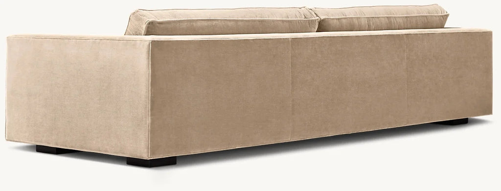 Luxury Hotel Indoor Furniture Hand Assembled Velvet Upholstery Living Room Bedroom Bench-seat Sofa