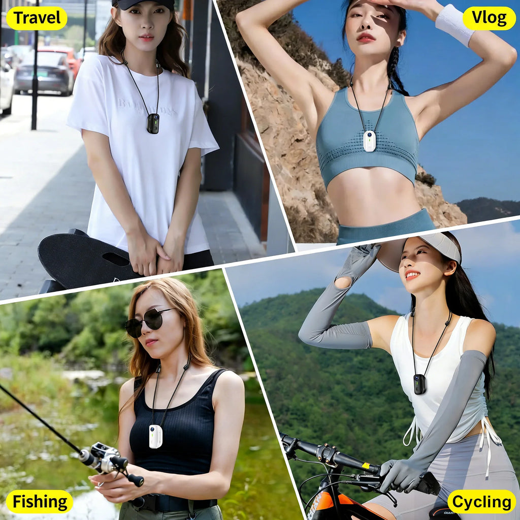 Lenovo Magnetic Sports Camera 2K Mini Thumb Camera WiFi 120° Wide Angle Smart Anti Shake For Cycling Vlog Motorcycle Helmet