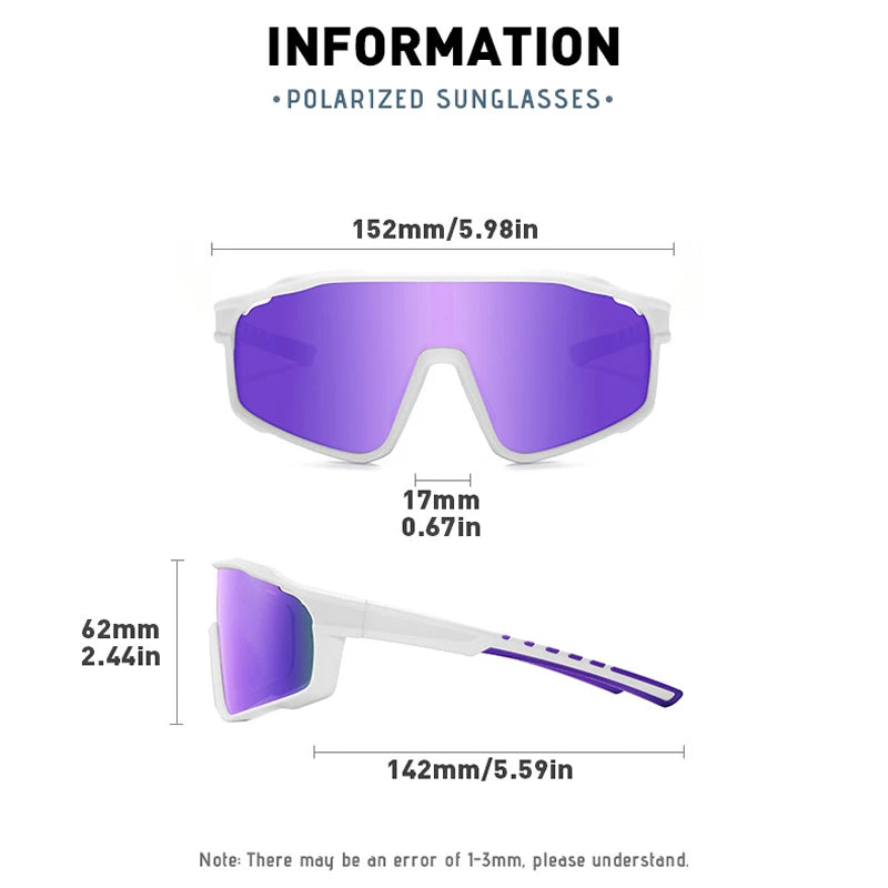 FLYING WAVES Cycling Sunglasses Men Women Polarized Outdoor Sports Baseball Pickleball MTB Running Fishing Goggles Anti-UV